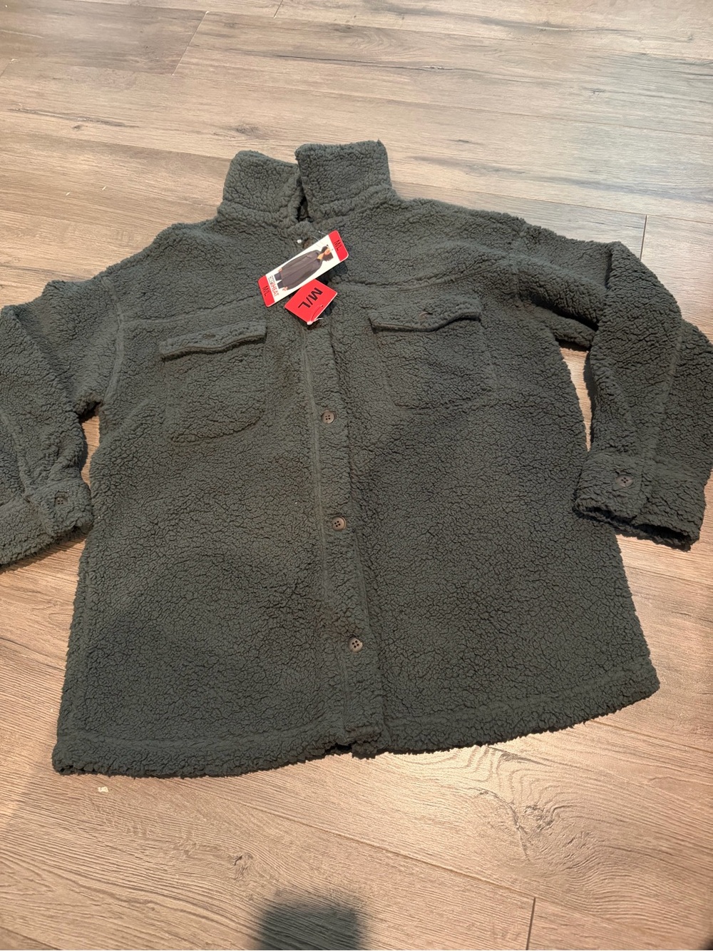 Womens 32 Degrees Cozy Sherpa Shirt Jacket Size M/L